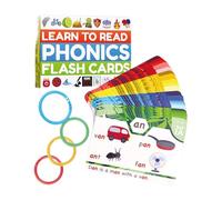 RCULWPLP Phonics Flash Cards Toy Elementary Sight Words Learning Vocabulary