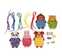 RCULWPLP Threading Lacing Game Lace Up Improve Dexterity Basic Skill Learning Toys