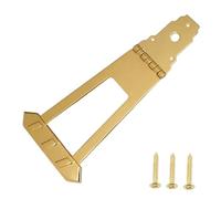 RCULWPLP Trapezoidal Guitar Bridge, Jazz Guitar Bridge, Bridge, Metal Replacement Part, Suitable for Various Instruments, gold