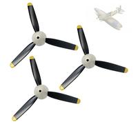 rcxsuv 3 Sets RC Plane Propellers for VOLANTEXR Spitfire Fighter 500mm Brushless RC Plane(76805) - 4 Channel RC Airplane Propellers Kit with Nose Cone