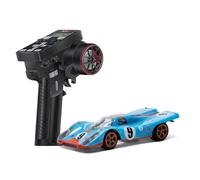 RCXTechPro 1/28 Scale RC Racing Car Model Kit, 2.4G Mini Race Hobby Grade Vehicle With Precision Crown Differential, Lightweight Frame And Rubber Tires For Adults Enthusiasts(1 Battery)