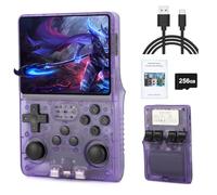 RCXTechPro R40S PRO Handheld Game Console, 256GB TF Card with 30000+ Classic Games & 45+ Emulator 3.5-Inch IPS Screen Retro Gaming Console Linux System Portable Mini Video Player