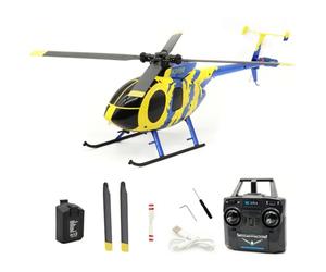 RCXTechPro RC ERA C184 MD500 6-Axis Gyro RC Helicopter, 2.4GHz 4CH Flybarless Stabilized Helicopter with Optical Flow Sensor Remote Control Aircraft for Adults- RTF / 1PCS Battery