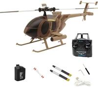 RCXTechPro RC ERA C184 MD500 RC Helicopter with Dual Rotor, Optical Positioning, 6-Axis Gyro 2.4G 4CH Flybarless Remote Control Aircraft Model for Adults Enthusiasts