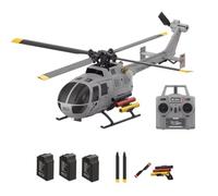 RCXTechPro RC ERA C186S RC Helicopter with Brushless Motors, 4CH 6-Axis Gyro BO105 Optical Flow Hovering, 3 Flight Speeds 1:48 Scale Remote Control Aircraft for Adults Beginners