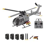 RCXTechPro RC ERA C186S RC Helicopter with Brushless Motors, 4CH 6-Axis Gyro BO105 Optical Flow Hovering, 3 Flight Speeds 1:48 Scale Remote Control Aircraft for Adults Beginners