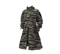 RCXTechPro TRN BAC Men Tactical Training Coat With Hood For Adults, Loose A-Line Trench Tactical Wear Combat Coat Jacket Cloak Outdoor for Airsoft - XL