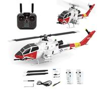 RCXTechPro YU XIANG F112S AH-1 Cobra 1:40 RC Helicopter GPS 9CH Flybarless Dual Rotor 200-Class Military Aircraft With Dual Brushless Motors, Altitude Hold & LiDAR Intelligent Flight - RTF