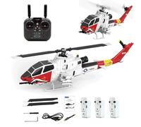 RCXTechPro YU XIANG F112S AH-1 Cobra 1:40 RC Helicopter GPS 9CH Flybarless Dual Rotor 200-Class Military Aircraft With Dual Brushless Motors, Altitude Hold & LiDAR Intelligent Flight - RTF