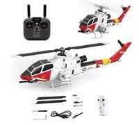 RCXTechPro YU XIANG F112S AH-1 Cobra 1:40 RC Helicopter GPS 9CH Flybarless Dual Rotor 200-Class Military Aircraft With Dual Brushless Motors, Altitude Hold & LiDAR Intelligent Flight - RTF