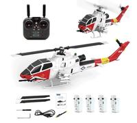 RCXTechPro YU XIANG F112S AH-1 Cobra 1:40 RC Helicopter GPS 9CH Flybarless Dual Rotor 200-Class Military Aircraft With Dual Brushless Motors, Altitude Hold & LiDAR Intelligent Flight - RTF