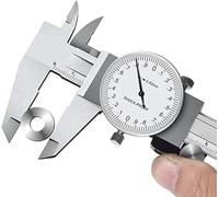 RCYF 0-150Mm Metric Gauge Measuring Tool Dial Vernier Caliper Shock-Proof Vernier Caliper 0.02Mm (TGBK150-0-150MM)