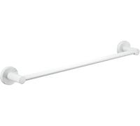 RCYF Bath Single Towel Bar Rail, Wall Mounted White Towel Rail, Round Towel Holders for Hardware Kitchen Toilet, Screws Mounting(Size : 30cm)