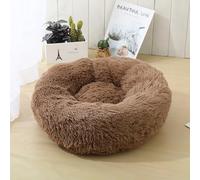 RCYONGQ Dog Beds Large Doughnut Round, Fluffy Calming Cat Bed Anti-Slip Bottom, Washable For Small Medium Large Cats(N,60cm)