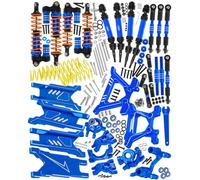 RCYouHott RC Upgrades Part Arm/Shocks/Caster Block,Steering Blocks,Stub Axle Carriers,Steering Bellcranks/Drive Shaft for 1/10 Slash/Rustler/Stampede/Hoss 4x4 4WD VXL,Shock Tower/Links,Navy Blue