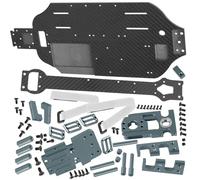 RCYouHott RC Upgrades Part Chassis Protect Armor Skid Plate Guard for 1/10 F0rd F15O Rapt0r R(101076-4),Carbon Fibre hassis Protect Armor Hops Up,Titanium