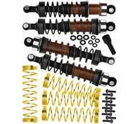 RCYouHott RC Upgrades Part Front Rear RC Shocks for 1/10 Jato 4WD,Jato 4X4 VXL,Aluminum Big Bore RC Shock Absorber Hops Up(4PCS),Bronze(#7462)