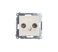 RD/TV antenna socket terminating separate Simon 54 DAK.01/41