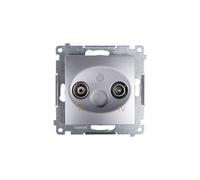 RD/TV antenna socket terminating separate Simon 54 DAK.01/43