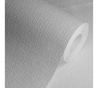 RD7022 - Anaglypta Plaid Grained Textured White Paintable Wallpaper