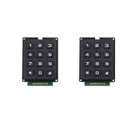 RDAHSUEHH 2Pcs 4 x 3 Matrix Array 12 Switch Keypad Keyboard Module MCU Membrane Button Electric Keyboard DIY Kit