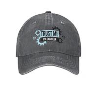 RDCGRS Baseball Cap Trust Me I'm an Engineer Unisex Science Humor Mechanical Distressed Washed Travel Adjustable Sun Cap Outdoor Sports Gift