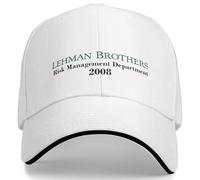RDCGRS Baseball Cap Unisex Lehman Brothers Risk Management Dept Outdoor Gym Trucker Hat Summer Breathable Men Women Streetwear Snapback Cap Outdoor