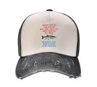 RDCGRS Classic Fashion Women Fear me Fish Fear me Men Turn Their Eyes Away from me as I Walk No Beasts Dare Make a Sound in My Presence I Baseball Cap Outdoor