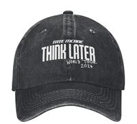 RDCGRS Tate McRae Think Later World Tour 2024 Concert Baseball Cap Stuff Retro Distressed Washed Dad Hat Men Travel Hats Cap
