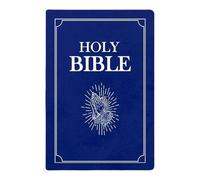 RDCIRP Bible Pillow, Holy Bible Plush Pillow, Openable Book Stuffed Plushie, Bible Pillows Book Plush That Opens, Book Shape Bible Verse Pillow for Children Adults Gifts(Blue)