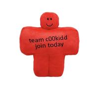 RDCIRP Forsaken c00kidd Plush, Cartoon Game Plush Toy, Cute Stuffed Figure Pillow Doll for Video Game Fans Home Decor Gifts(red)