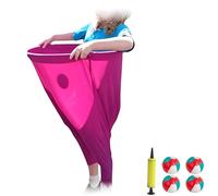 RDCIRP Granny Pants Yard Game, Granny Pants Outdoor Game Set with 4 Bouncy Balls, Fun Family Adult Backyard Lawn Game, The Ultimate Backyard Party Game Groups(red)