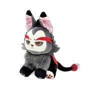 RDCIRP Hazbin Hotel Plush, Cute Cat Angels Dust Stuffed Animal Plushies Doll Toy, Cartoon Hazbins Hotel Character Plush Figure for Boys and Girls(gray)