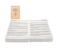 RDCIRP Holy Bible Plush Pillow - Openable Book-Shaped Stuffed Plushie With Bible Verse for Children and Adults - Khaki