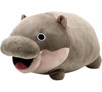 RDCIRP Moo Deng Plush, 16.5'' Cute Pygmy Hippo Plushie Toy, Soft Baby Hippopotamus Stuffed Animal Figure Pillow Doll for Fans Boys Girls Adults Home Decor
