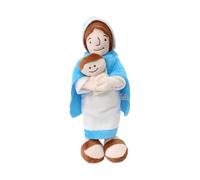 RDCIRP Mother Mary Stuffed Doll, My Friend Jesus Plush, Mother Mary Holding Baby Jesus Plush Toy, Stuffed Doll Present for Easter Christmas Boys and Girls