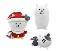 RDCIRP The Battle Cats Plush, Cute Stuffed Animal Sleeping Pillow Sofa Cushion Toy for Boys Girls Home Decor Fans Collectible Gifts(A+B+C)