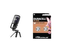 RØDE NT-USB+ Professional-Grade USB Microphone for Recording Exceptional Audio & Duracell CR2032 Lithium Coin Batteries 3V (2 Pack) - Up to 70% Extra Life*