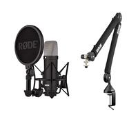 RØDE NT1 Signature Series Condenser Microphone + PSA1+ Studio Arm Bundle - Professional Recording Kit for Vocals, Streaming & Podcasting (Black)
