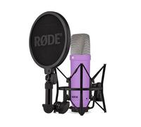 RØDE NT1 Signature Series Large-diaphragm Condenser Microphone with Shock Mount, Pop Filter and XLR Cable for Music Production, Vocal Recording, Streaming and Podcasting (Purple)