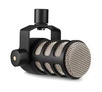 RØDE PodMic Broadcast-quality Dynamic Microphone with Integrated Swing Mount for Podcasting, Streaming, Gaming, and Voice Recording,Black,XLR