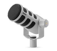 RØDE PodMic USB Dynamic Broadcast Microphone With XLR and USB Connectivity for Podcasting, Streaming and Content Creation (White)