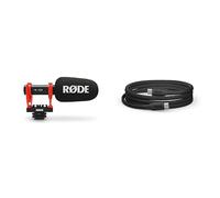RØDE VideoMic GO II Compact and Lightweight Shotgun Microphone with USB Audio + SC17 USB-C to USB-C Cable (1.5m - Android and Mac Compatible) for Filmmaking, Content Creation, and Location Recording