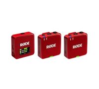 RØDE Wireless GO (Gen 3) - Compact Wireless Mic - Pristine Audio, 32-bit Float Recording, Automatic Level Control, for Phones, Cameras and Computers (Red)