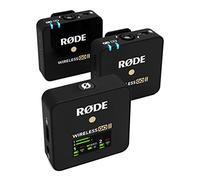 RØDE Wireless GO II Ultra-compact Dual-channel Wireless Microphone System with Built-in Microphones, On-board Recording and 200m Range for Filmmaking, Interviews and Content Creation