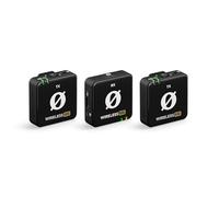 RØDE Wireless ME Dual Set Ultra-compact Wireless Microphone System with Built-in Microphones, GainAssist Technology and 100m Range for Filmmaking, Interviews and Content Creation (Black)