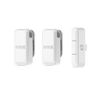 RØDE Wireless Micro - Compact Wireless Microphone, Two Mics with Charge Case for Smartphone Content Creation - Lightning, White