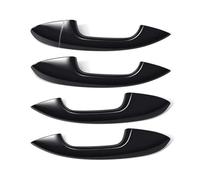 RDEQKIVZ Outer Door Handle Cover Compatible with Benz for GLS for CLA GLA Class 2020 2021 2023 Black Chrome Exterior Door Handle Cover Trim Cap Kit RHD Automobile Accessories