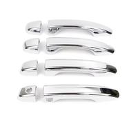 RDEQKIVZ Outer Door Handle Cover Compatible with for Accord 10th 2018-2021 Car Sticker Carbon Fiber Style Silver Exterior Door Handle Moulding Cover Trim Decor Accessories