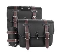RDEQKIVZ Panniers Motorcycle Compatible with Sportster for XL 883 for XL 1200 1 Pair Motorcycle Saddlebags PU Luggage Pouch Side Tool Bag Saddle Bags Saddlebag Waterproof